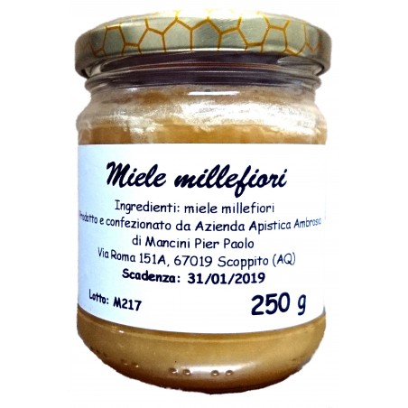 Miele millefiori 250 grammi - Azienda apistica Ambrosia