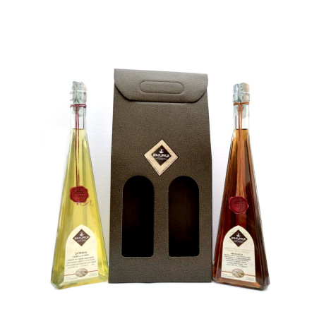 Conf. Regalo, 2x500ml: Amaro Aveja e Liquore allo Zafferano - Dolci Aveja