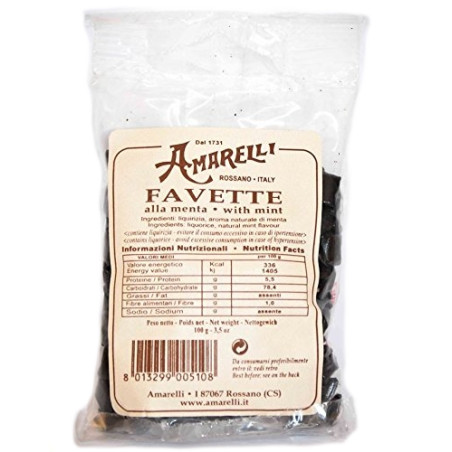 Favette alla menta sacchetto 100g - Liquirizia Amarelli