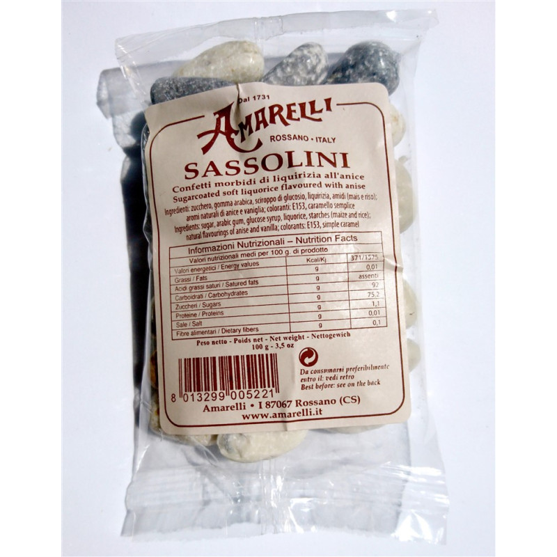 Sassolini sacchetto 100g - Liquirizia Amarelli