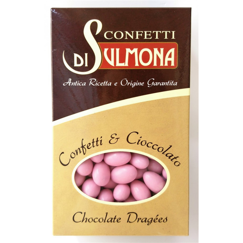 Sugared almonds from Sulmona - "Ciocomandorla", double chocolate, Pink - 1 Kg