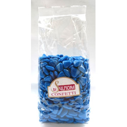 Sugared almonds from Sulmona - Mini Chocolate Heart Shaped, Light Blue - 500 gr