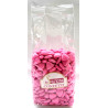 Sugared almonds from Sulmona - Mini Chocolate Heart Shaped, Pink - 500 gr