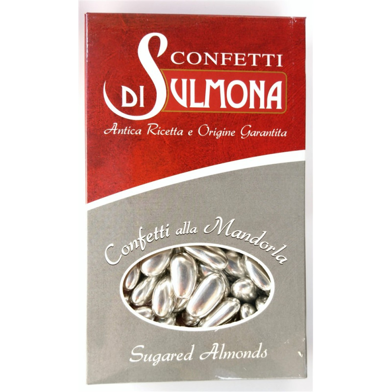 Sugared Almonds from Sulmona - Silver Wedding - Silver Sugared Almonds - 1000 gr