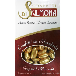 Sugared Almonds from Sulmona - Golden Wedding - Gold...