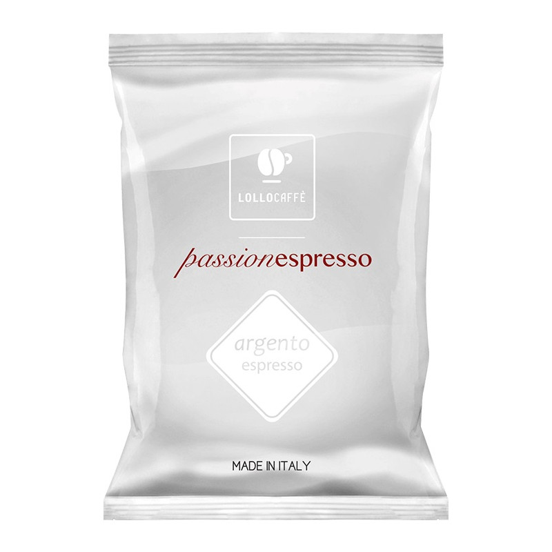 100 Capsules Coffee - PassioNespresso Argento - Comp. Nespresso - Lollo Coffee