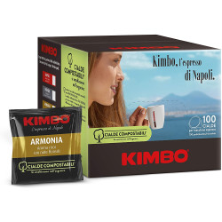 100 Pods Coffee 44mm - Miscela 100% Arabica - Kimbo