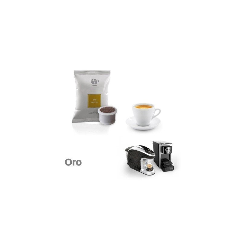100 Capsule Caffè - Oro - Comp. Uno System - Lollo Caffè