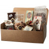 Gift Pack Cioccolatoso - Biscuits Tartuffi Neri 350g, Mixed Chocolates Stuffed 120g, Classic Nougat from L'Aquila 200g, Dark Cho