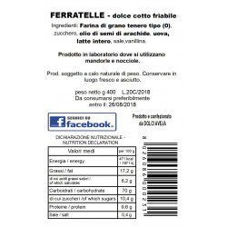 Dolci Aveja - Ferratelle ou 400 gr neole Abruzzesi