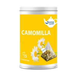 Chamomile, Jar with 15 Pyramidal Filters of 1.3g - Novarese Zuccheri