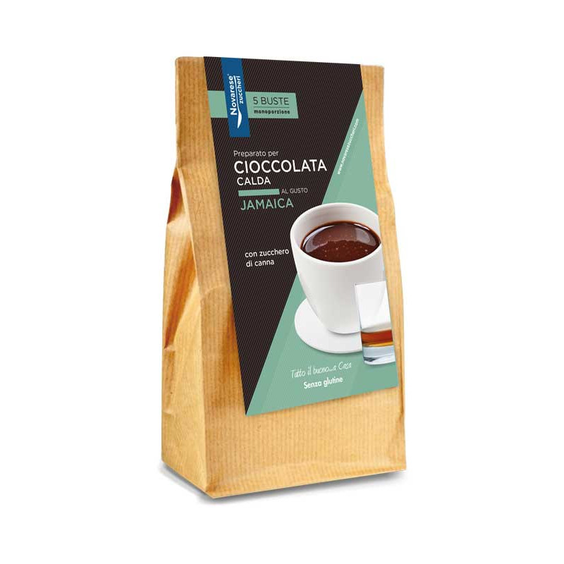 Hot Chocolate - Jamaica Flavor - 5x25g - 125g - Novarese Zuccheri