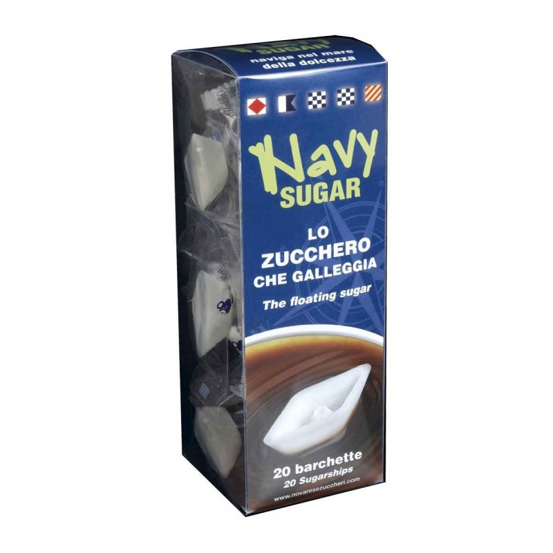 Navy Sugar, lo Zucchero che Galleggia - Confezione con 20 pz - Novarese Zuccheri