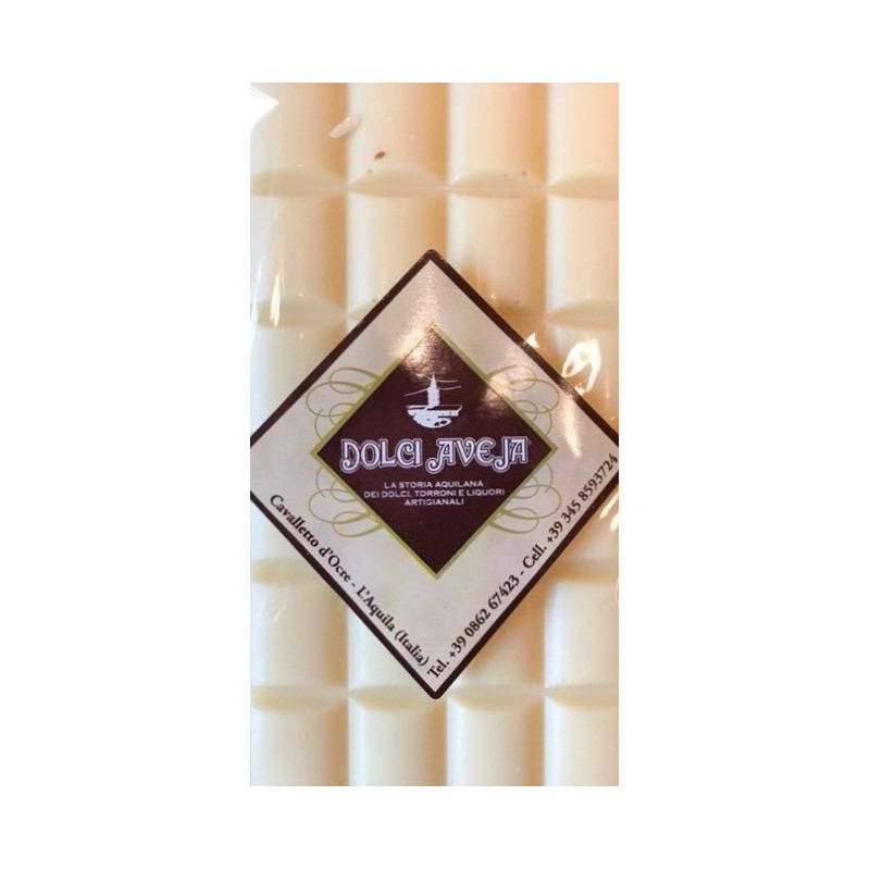 Tavoletta di Cioccolato Bianco con Mandorle  Italiane - 90 gr - Dolci Aveja