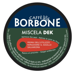 90 Capsules Dek Blend - Comp. Dolce Gusto - Caffè Borbone