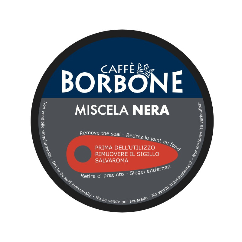90 Capsule Miscela Nera - Compatibili con Dolce Gusto - Caffè Borbone