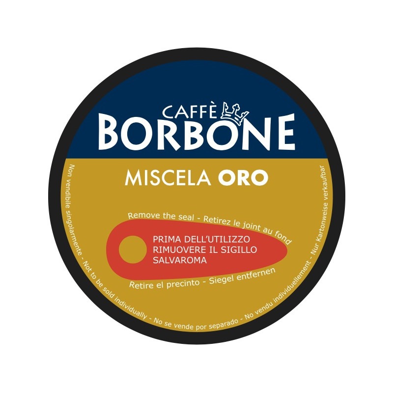 90 Capsule Miscela Oro - Compatibili con Dolce Gusto - Caffè Borbone