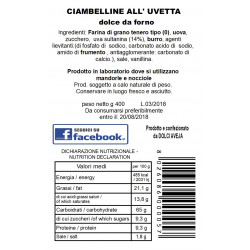 Dolci Aveja - raisin sec Ciambelline 400 gr