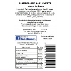 Ciambelline all'Uvetta - 400 gr - Dolci Aveja