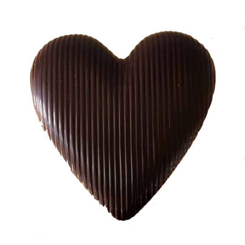 Cuore Cioccolato Fondente con Farro Soffiato - 200 gr - Dolci Aveja