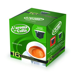 64 Capsule Caffè - GustoPiù - Comp. Dolce Gusto - Aroma Forte - L'Aroma del Caffè