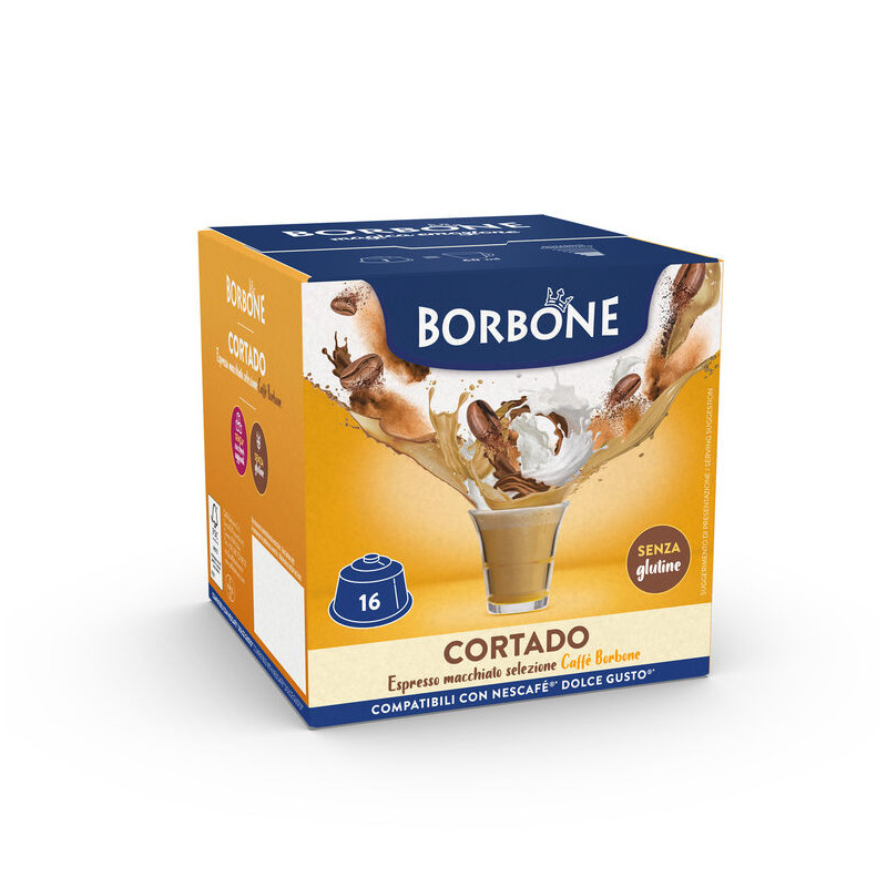 16 Capsule Comp. Dolce Gusto - Cortado - Caffè Borbone