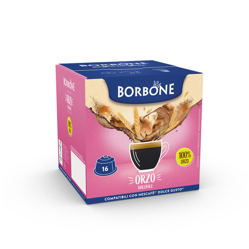 16 Capsule Comp. Dolce Gusto - Espresso d'Orzo - Caffè Borbone