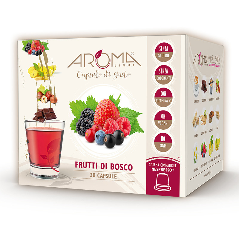 30 Capsule di Frutti di Bosco - Comp. Nespresso - Aroma Light