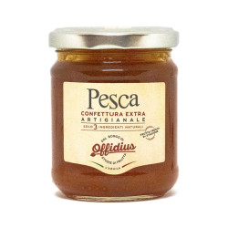 Confettura Extra di Pesca - Marmellata con FRUTTA DI PRIMA SCELTA - 220 gr - Offidius