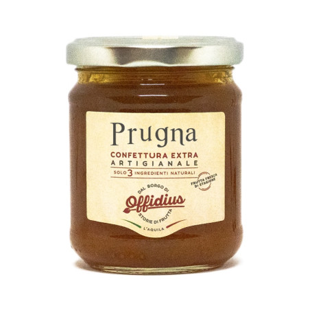 Confettura EXTRA di Prugna - Marmellata con FRUTTA DI PRIMA SCELTA - 220 gr - Offidius