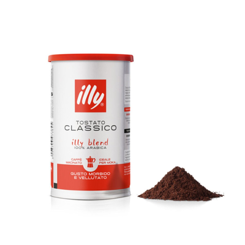 Barattolo caffè macinato per moka Tostato Classico - 200g - Illy