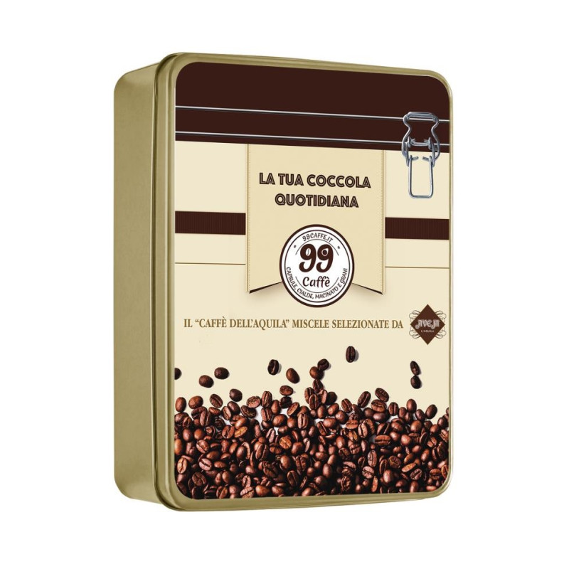 Scatola regalo metallica "99 Caffè" - Dolci Aveja