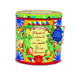 Panettone al Vino Perpetuo Vecchio Samperi di Sicilia, confezione Dolce e Gabbana - 1 Kg - Fiasconaro