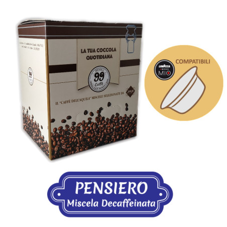 80+20 (promo) Capsule comp. Lavazza a Modo Mio - Pensiero, Miscela Dek - 99 Caffè