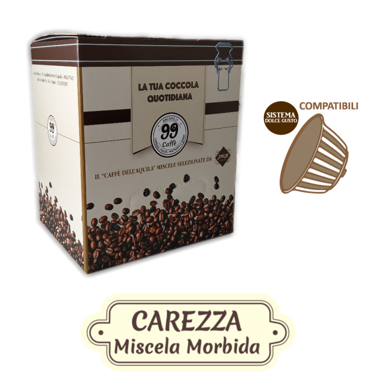 50 Capsule compatibili Dolce Gusto - Carezza, Miscela Delicata - 99 Caffè