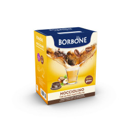 16 Capsule Comp. Lavazza A modo mio - Nocciolino - Caffè Borbone