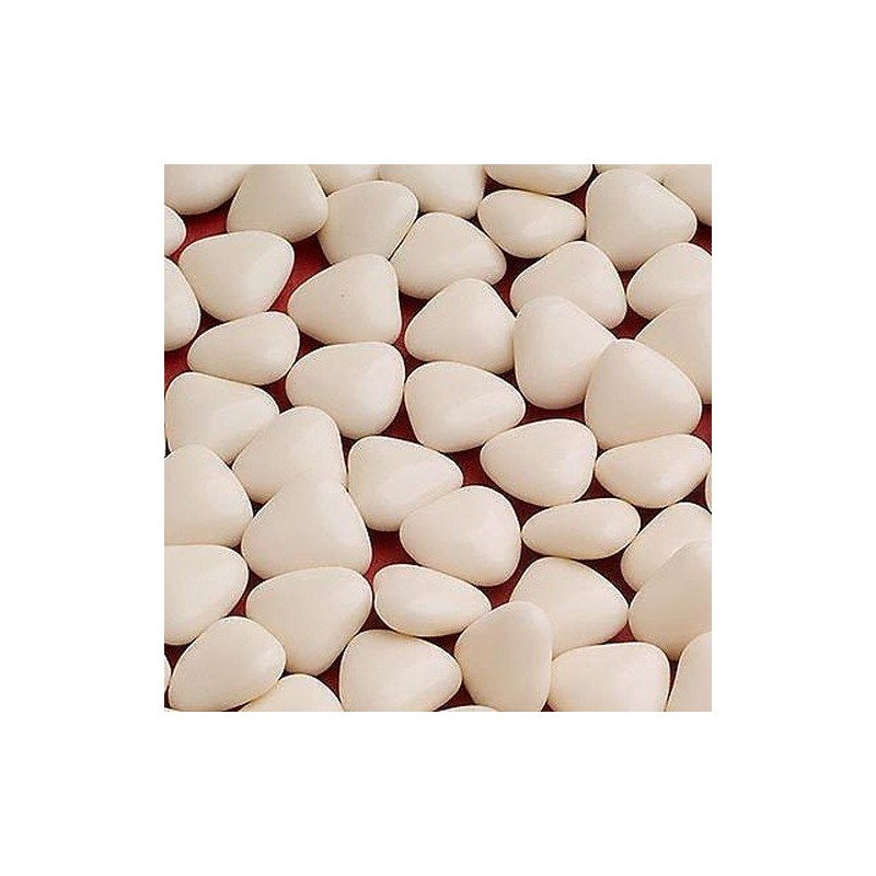 Confetti Pelino Sulmona dal 1783 - Bianchi to chocolate heart shaped - 500 gr