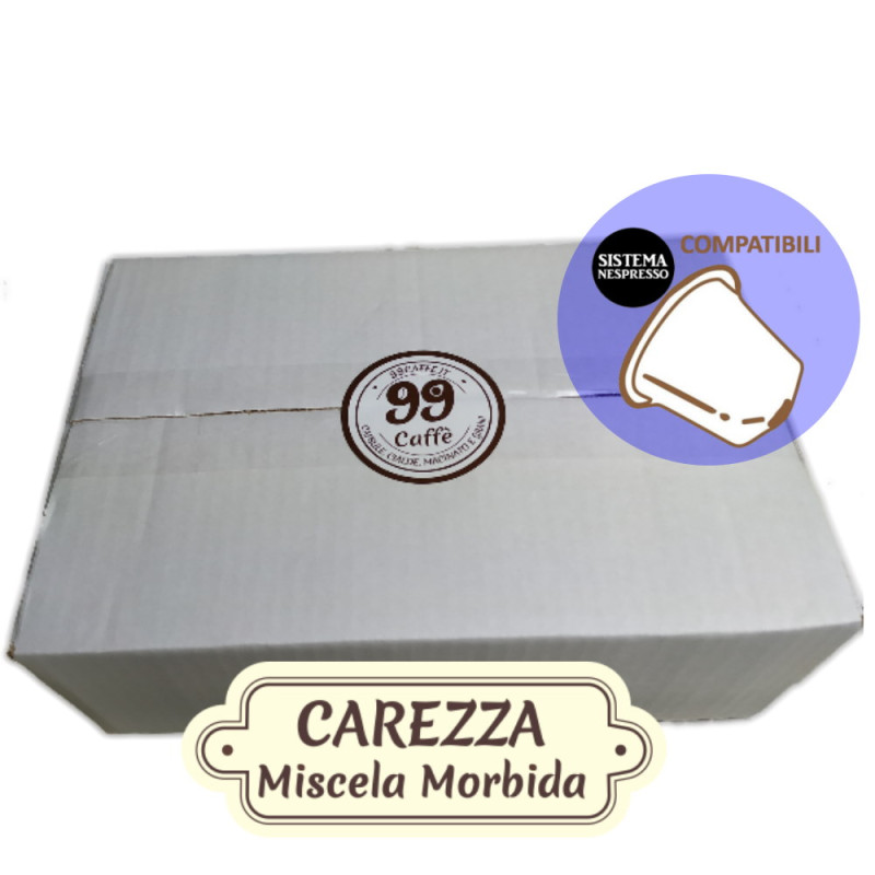 30 Capsule compatibili Nespresso - Carezza, Miscela Delicata - 99 Caffè