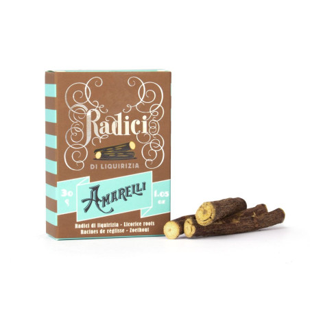 Licorice Roots, 9 cm Sticks - 30g - Amarelli Licorice