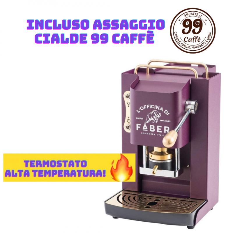 Macchinetta Cialde ESE 44mm - PRO Deluxe Termostato Alta Temperatura - Faber