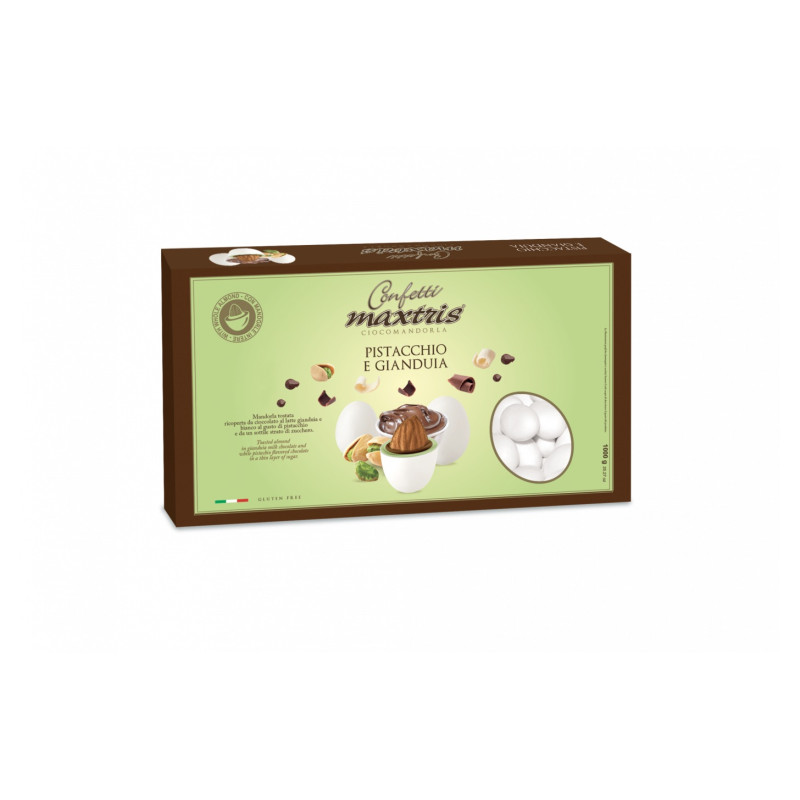 Confetti Maxtris - Ciocomandorla Pistacchio e Gianduia - 1 Kg