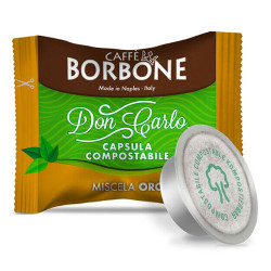 Don Carlo Miscela Oro  100 Capsule Compostabili - Compatibili Lavazza A Modo Mio - Caffè Borbone