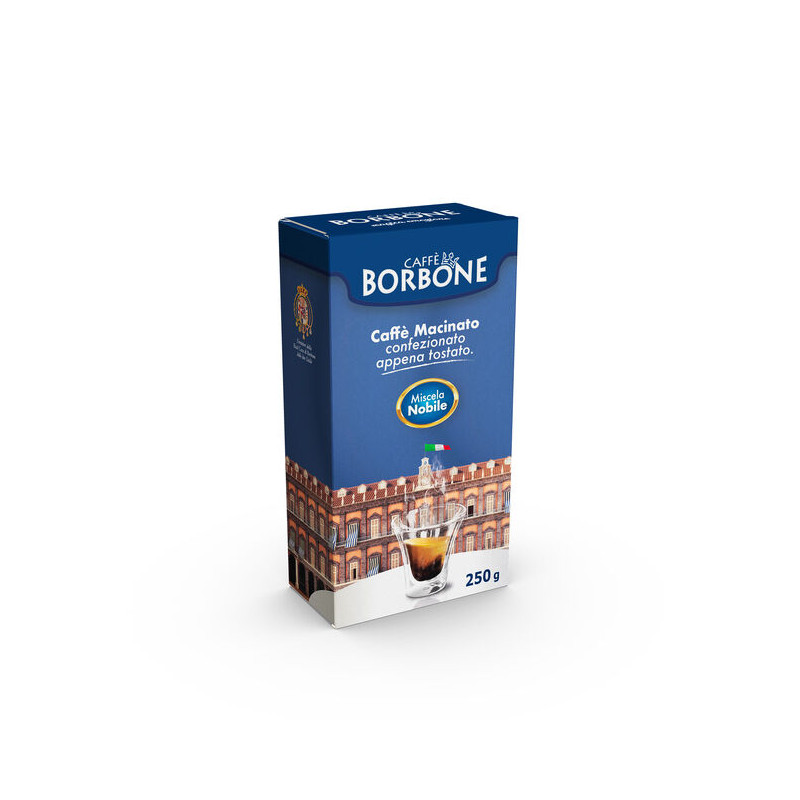 Caffè Borbone - Blue Blend - Pack of 1 Ground Coffee 250gr - Compatible Moka