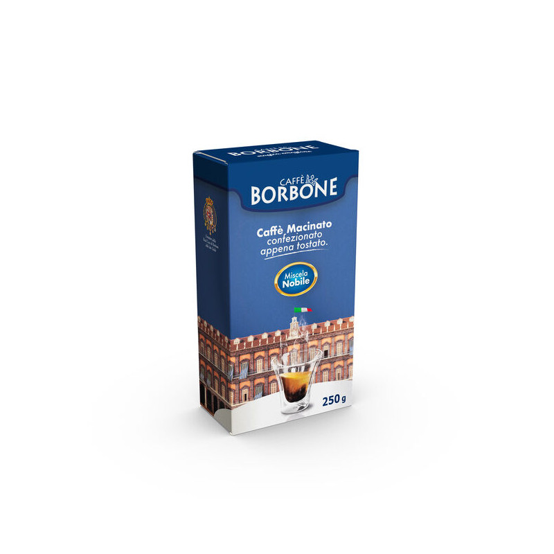 Macinato Miscela Nobile - 1 Pezzo da 250g - Compatibili Moka - Caffè Borbone