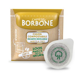 Cialde Miscela Oro - Filtro in Carta da 44mm - Caffè Borbone