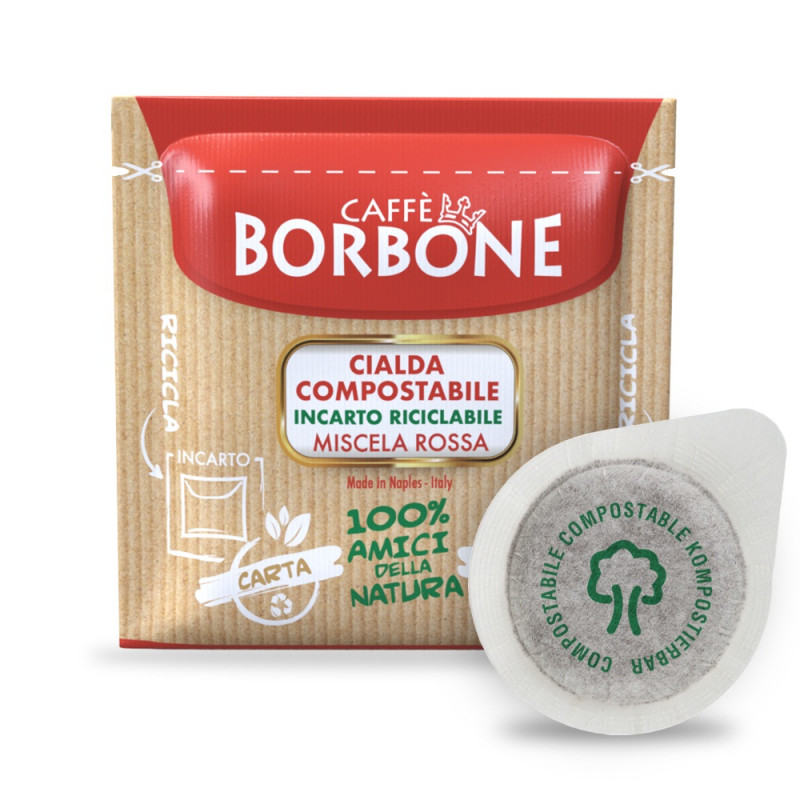 Caffè Borbone - Red Blend - Coffe Capsules Pods - Compatible Standard Ese 44
