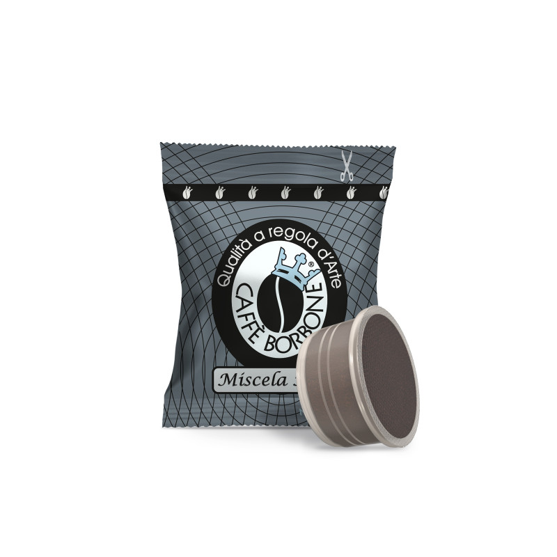 50 Capsule Miscela Nera - Compatibili con Lavazza Espresso Point - Caffè Borbone
