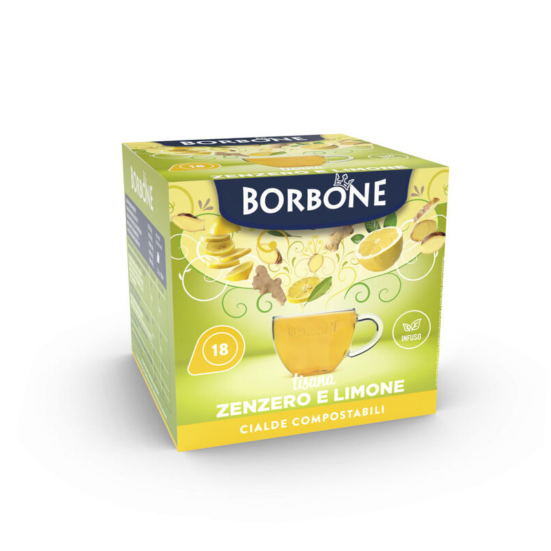 18 Cialde Tisana Zenzero e Limone - Borbone