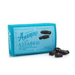 Amarelli -Assabesi Anis liquorice presented in different and funny shapes 100 gr