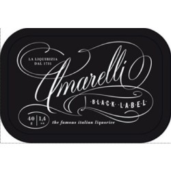 Liquirizia Amarelli Latta da 40g da collezione Black Label Spezzata